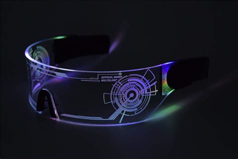 buy asvp shop cyberpunk led tron visor glasses perfect for cosplay and festivals cybergoth