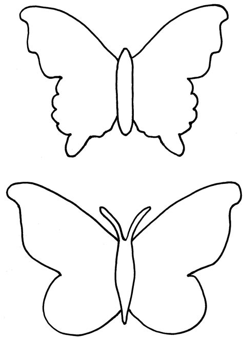 Butterfly Drawing Template Clipart Best