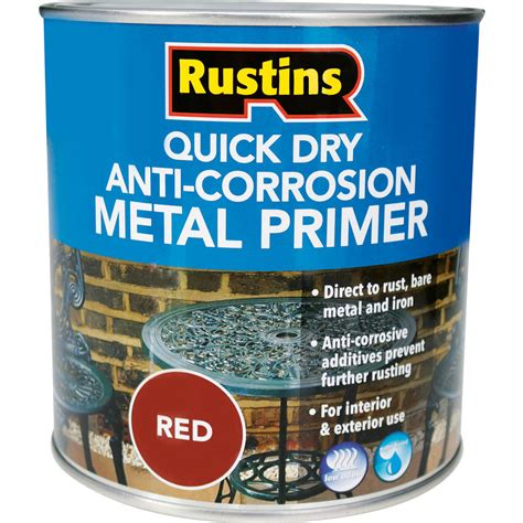 Quick Dry Anti Corrosion Metal Primer Red 1l Toolstation