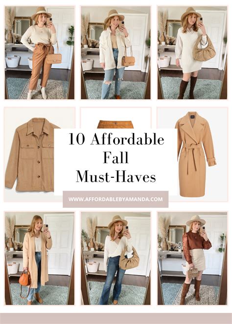10 Affordable Fall Must Haves Affordable By Amanda