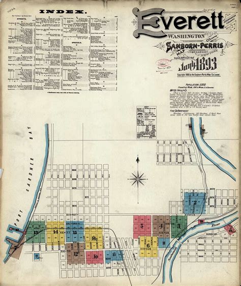 Historic Maps Of Everett Wa