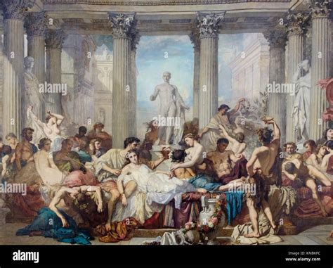 Thomas Couture 1815 1879 Romanos De La Decadencia 1847 Oil On Canvas Orsay Museum