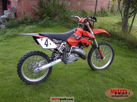 Know about 125 sx engine, design & styling, fuel consumption, performance & braking safety. KTM 125 SX 2005 Specs and Photos