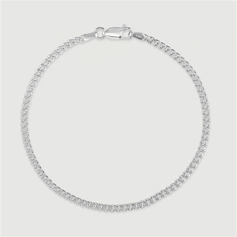 Sterling Silver 24mm Diamond Cut Curb Link Bracelet