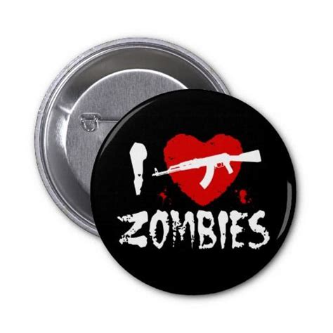 Zombies Button Funny Buttons Halloween Ts Buttons
