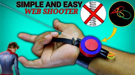 Amazing Spiderman Web Shooter Easy With Rubber Band Spiderman Web Shooter Easy Without Spring