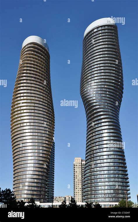Absolute Towers Marilyn Monroe Condos Mississauga Canada Stock