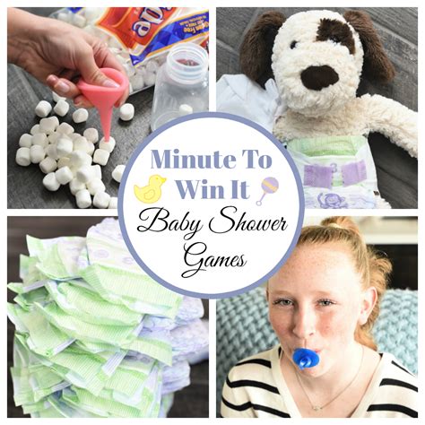 Baby shower games that all your guests will love. Fun Minute to Win It Baby Shower Games - Fun-Squared