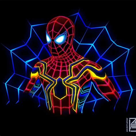 A collection of the top 51 marvel neon wallpapers and backgrounds available for download for free. Spiderman Neon Red Wallpapers - Wallpaper Cave