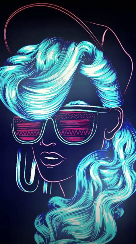 Neon Women Wallpapers Wallpaper Cave