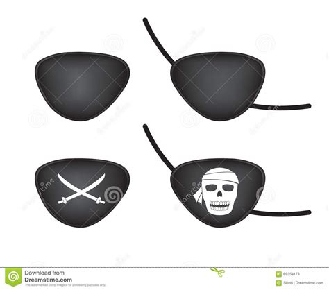 Pirate Eye Patch Stock Vector Illustration Of