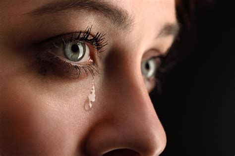 Hd Wallpaper Women Mood Brunette Crying Face Girl Sad Tears