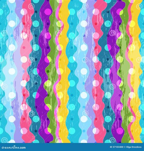 Colorful Striped Seamless Pattern Stock Vector Illustration Of Green