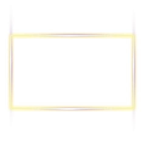 รูปกรอบสี่เหลี่ยมสีเหลืองนีออน Png ลาด เรืองแสง กรอบนีออนภาพ Png