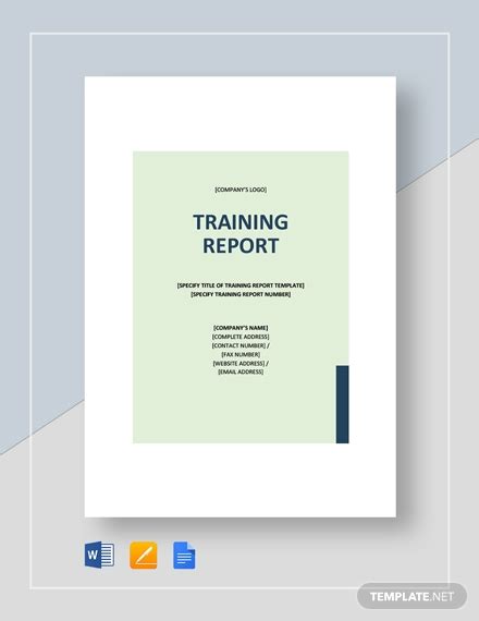 28 Training Report Templates Free Sample Example