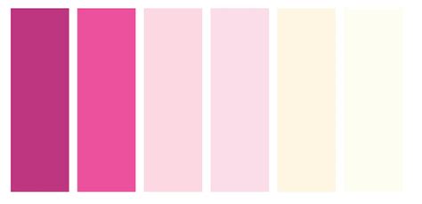 Natasha Wedding Essentials Pink And Cream Color Palette