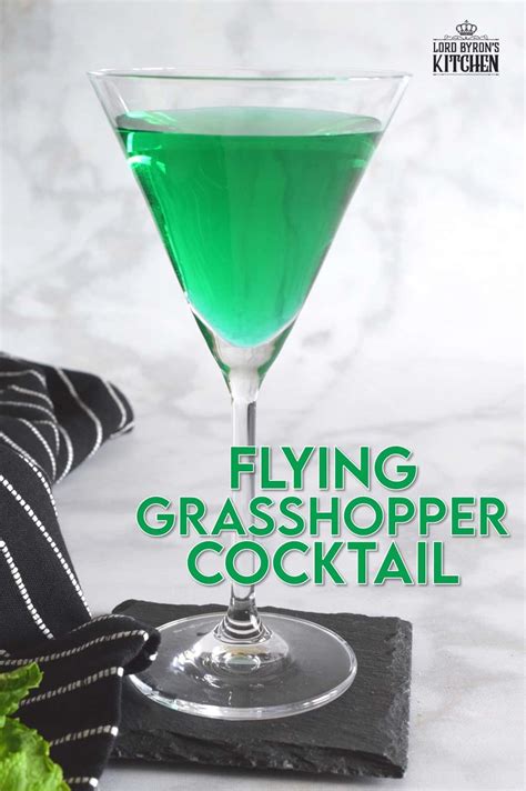 Flying Grasshopper Cocktail Lord Byrons Kitchen