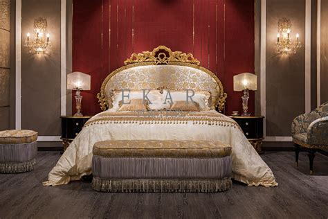 Rare small super king empire french painted bed & bedsides. King Size And Super King Size French Luxury Style Royal ...