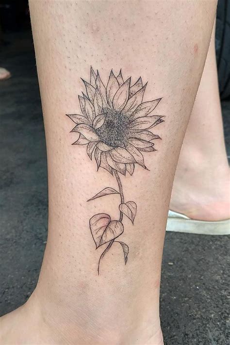 55 Pretty Sunflower Tattoos Let You Sunshine Page 54 Diybig