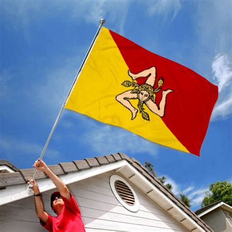 Sicilian Region Flag Banner