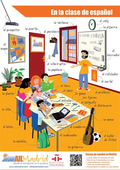 Ail Madrid Spanish Language School Espagnol Pour Le Cours élémentaire