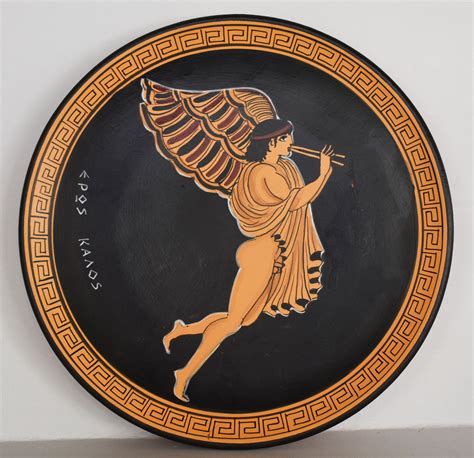 Eros Playing Flute Cupid Greek Roman God Of Love And Sex Etsy