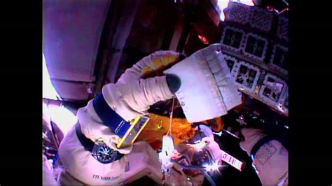 Russian Cosmonauts Conduct Spacewalk Outside Iss Youtube