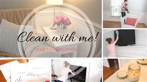 speed clean with me by zones living space cleaning routine youtube
