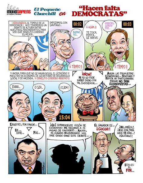 Caricaturas Politicas Cómic Del Pan Debate Y Calderón