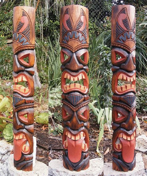 40 Tiki Statue Tiki Mask Tiki Decor African Mask Arts And Craft Tiki Tiki Fiji