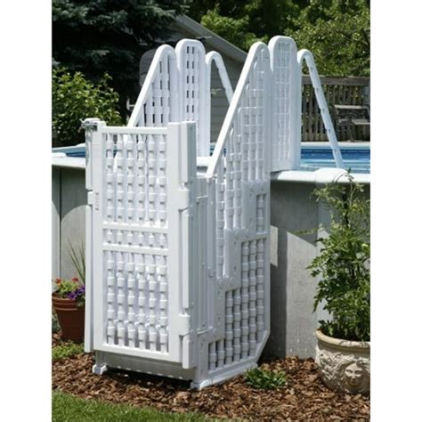 Above Ground Pool Steps Ladder W Gate And Lock