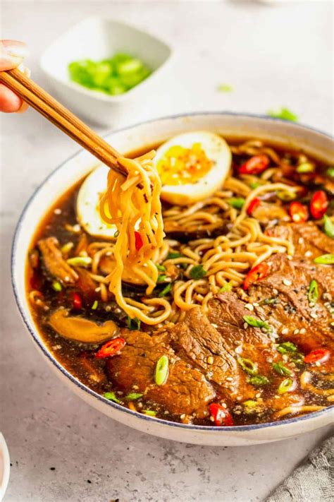 Beef Ramen Noodle Soup Table For Two® By Julie Chiou