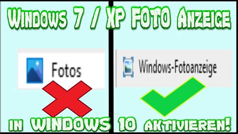 Windows Fotoanzeige In Windows 10 Aktivieren Windows 7 Windows Xp Tool