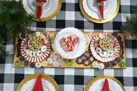 Christmas Cookie Dessert Bar Centerpiece Candy Cane Cookies Liz Bushong