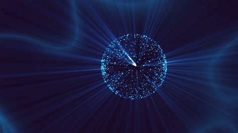 Dark Blue Background With Animated Sphere Motion Background 0020 Sbv