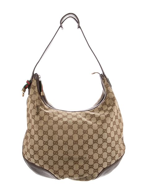 Gucci Vintage Gg Canvas Hobo Bag Neutrals Hobos Handbags Guc999794