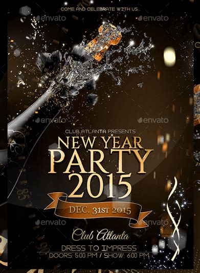 Posted in photoshop » flyer and menu templates. 50 Super Cool New Year Party Flyer Templates - Design Freebie