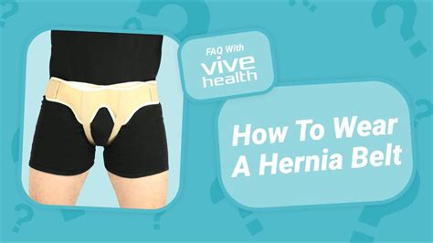 How To Wear An Inguinal Hernia Belt Youtube