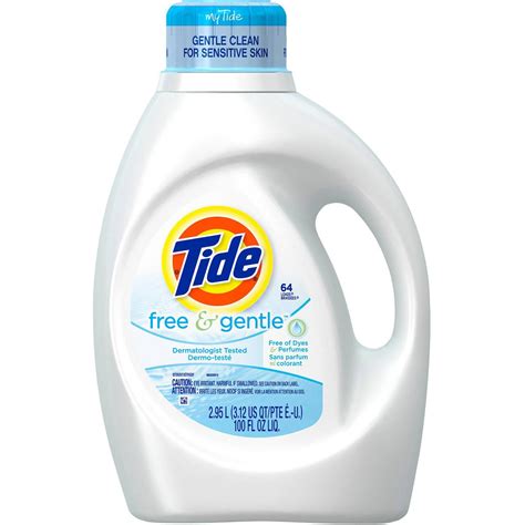 He witnessed some of tide's history and finally he was involved in the evolution of its fragrance. Tide Free & Gentle HE 48 Loads Liquid Laundry Detergent 75 ...