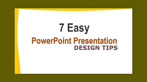 Powerpoint Presentation Design Tips How To Design Powerpoint
