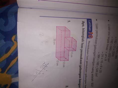Hitunglah Luas Permukaan Gabungan Bangun Ruang Kubus Dan Balok