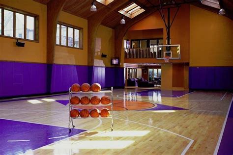 Mansion with indoor basketball court. I wish I had a house with a full sized basketball court ...
