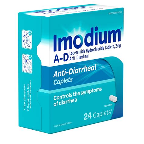 Imodium A D Diarrhea Relief Caplets With Loperamide Hydrochloride Anti