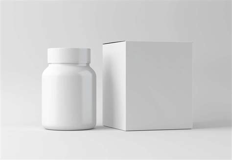 medicine packaging mockup psd