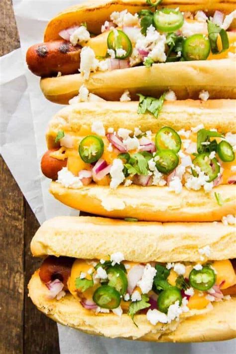 Cheesy Mexican Gourmet Hot Dogs The Wicked Noodle