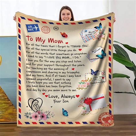 Personalized Love Letter Blanket To Mom Love Always