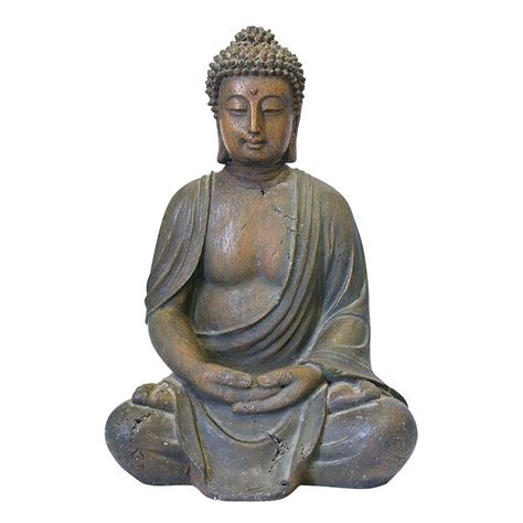 Buddha statues are taken as objects of great significance in buddhism and followers of the religion. Alpine Corporation 16 in. Buddha Statue-GEM170 - The Home ...