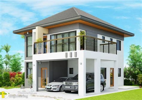 Modern House Two Story With 4 Bedrooms Engineering Discoveries