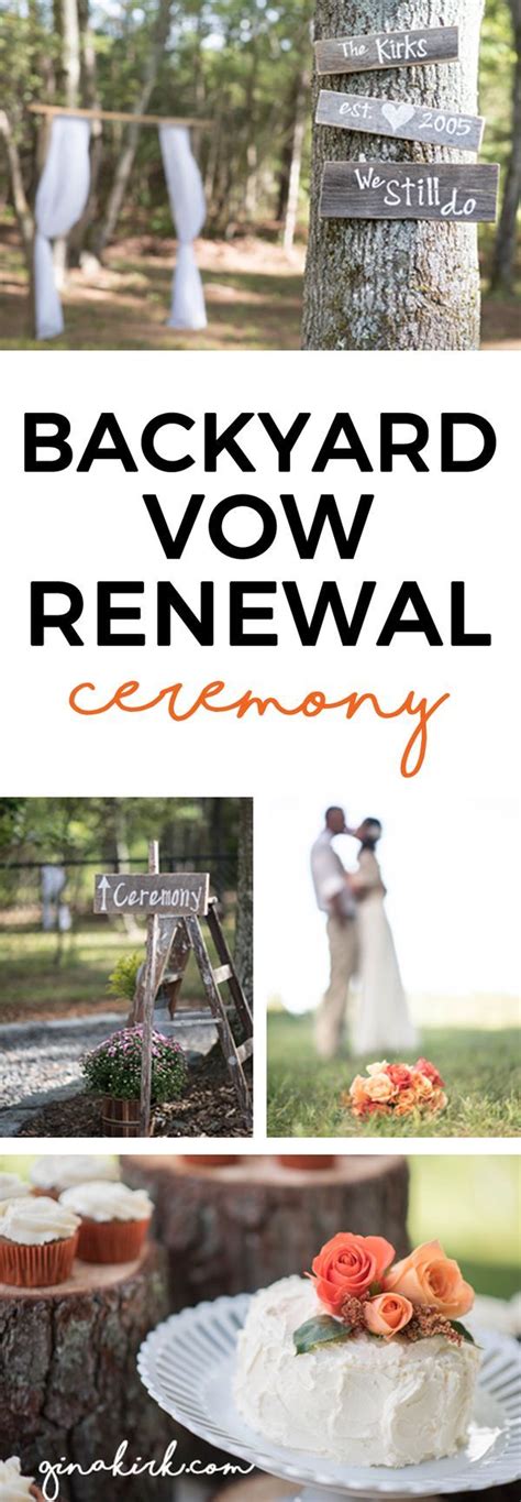 Celebrating 10 Years Our Backyard Vow Renewal Wedding Backyards And