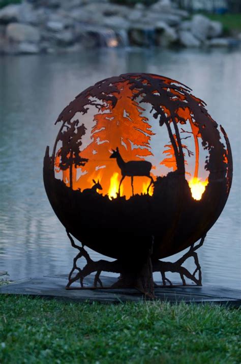Firepits Of London — Deep Forest Fire Pit Globe
